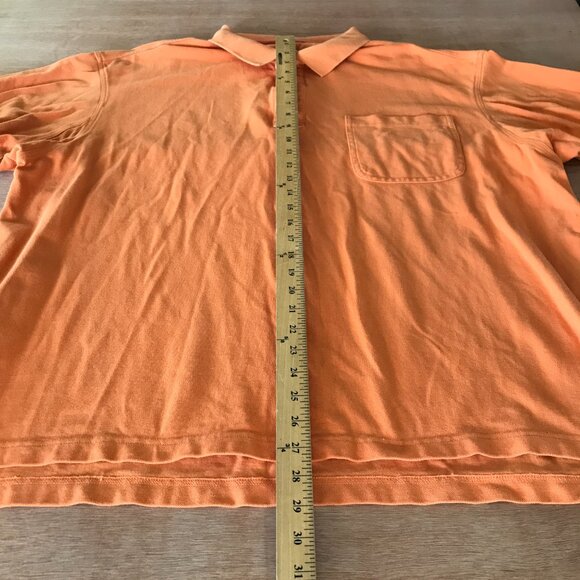 Duluth Trading Polo Workshirt Men 2XL Orange Pocket Short Sleeve Collared 18095 - Picture 5 of 11